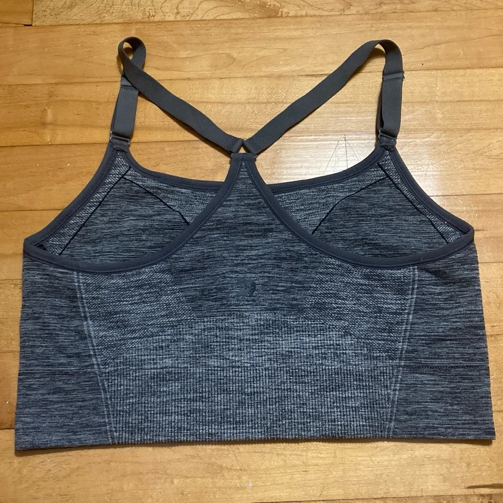All in Motion Charcoal Sports Bra / Cami - Picture 2 of 7